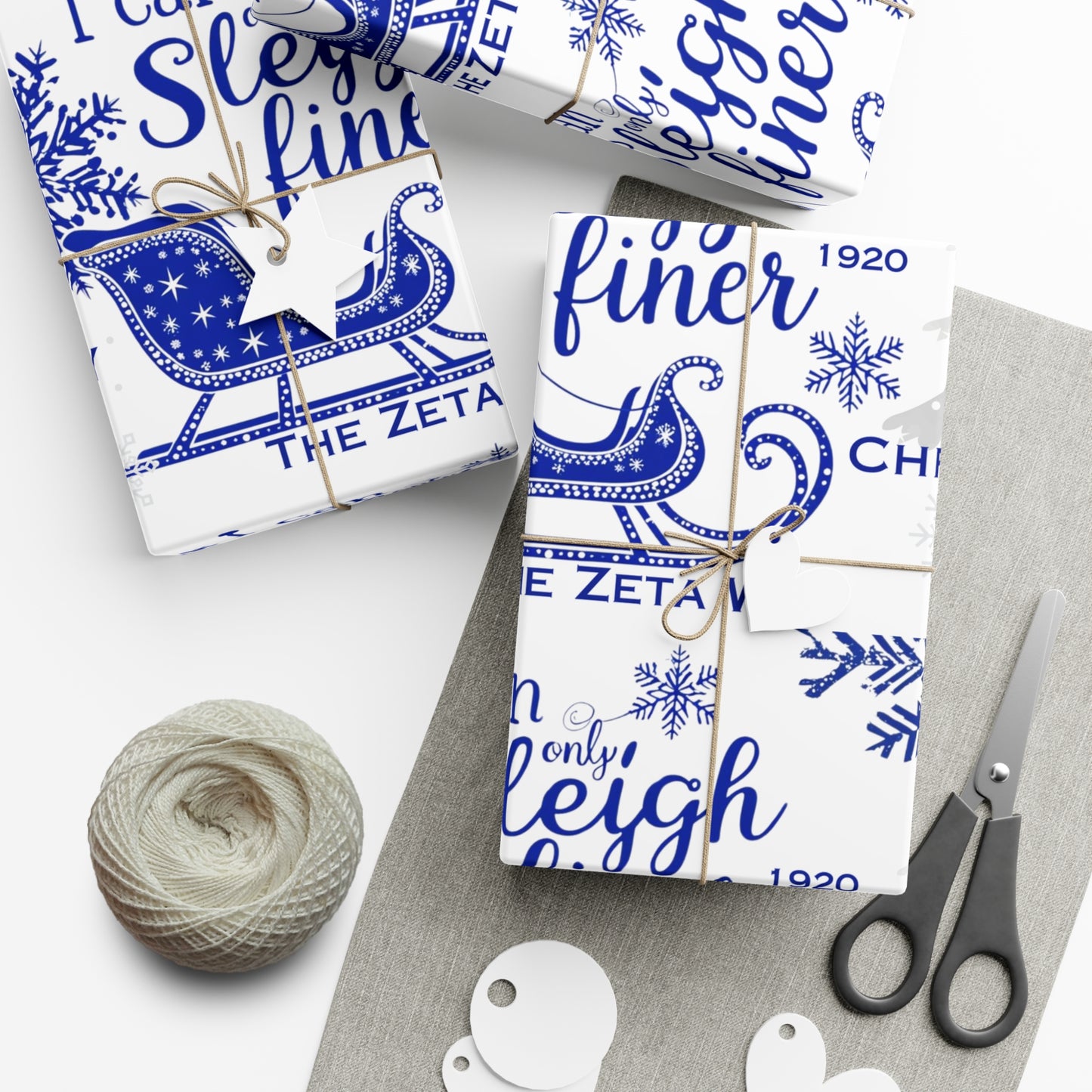 Gift Wrap Papers- Sleigh Finer