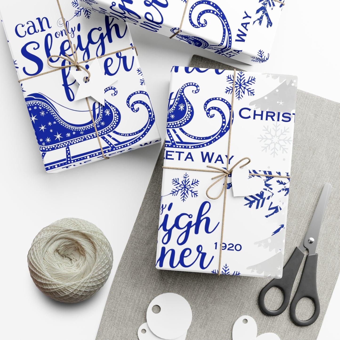 Gift Wrap Papers- Sleigh Finer