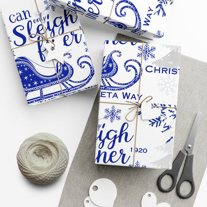 Gift Wrap Papers- Sleigh Finer