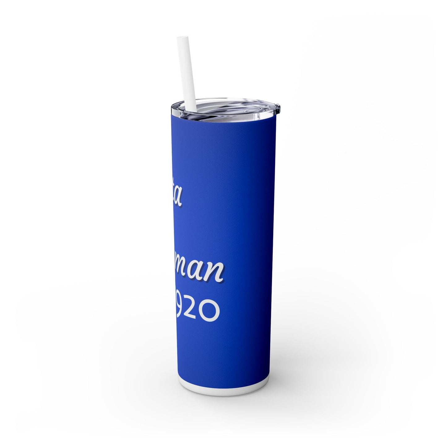 Zeta Woman Tumbler Personnel Skinny Tumbler with Straw, 20oz