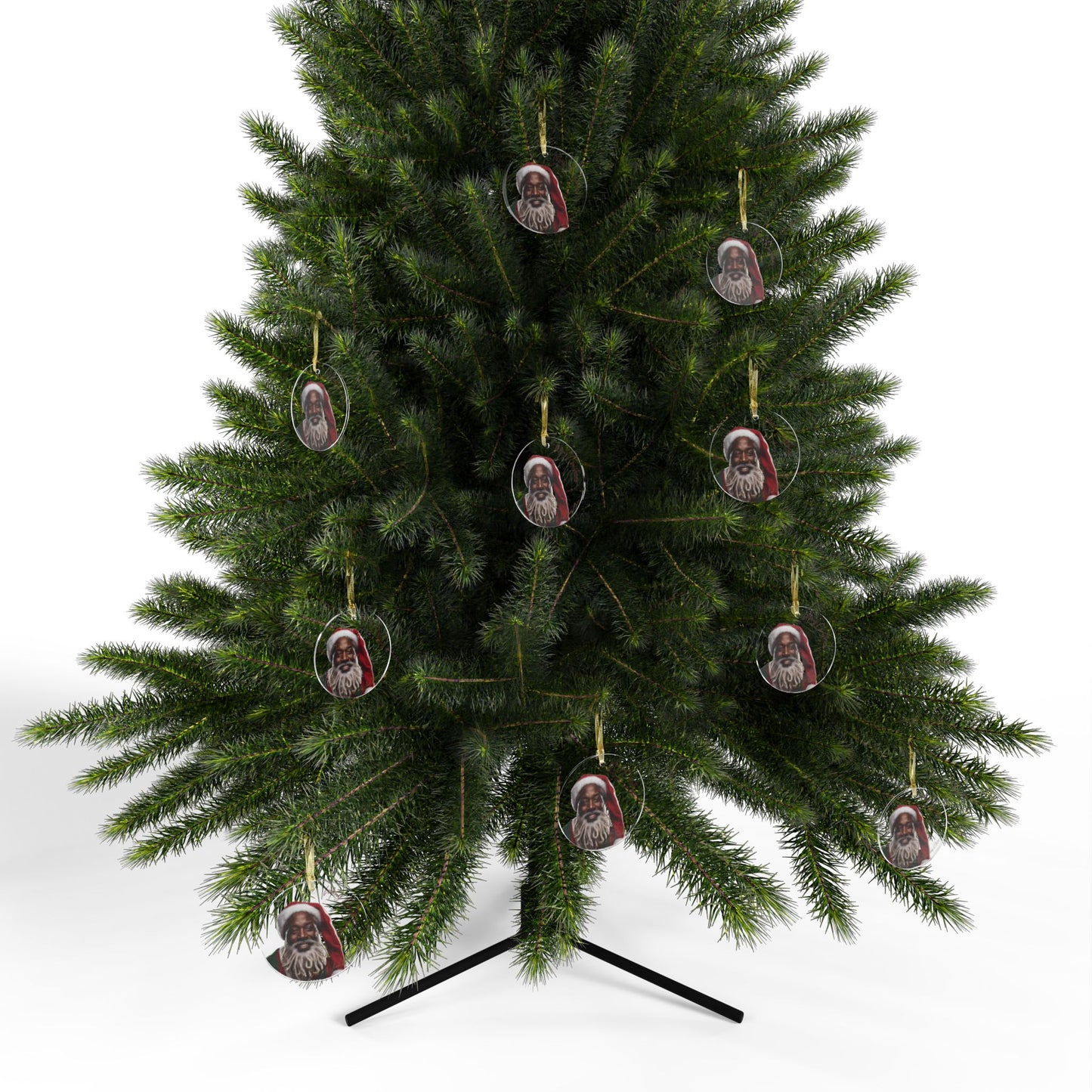 Ornaments African American Santa Claus