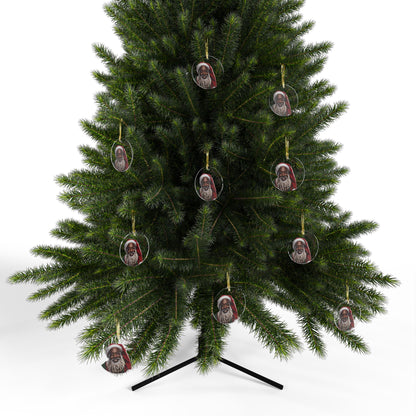Ornaments African American Santa Claus