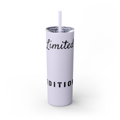 Limited Edition Customizable Skinny Tumbler with Straw, 20oz