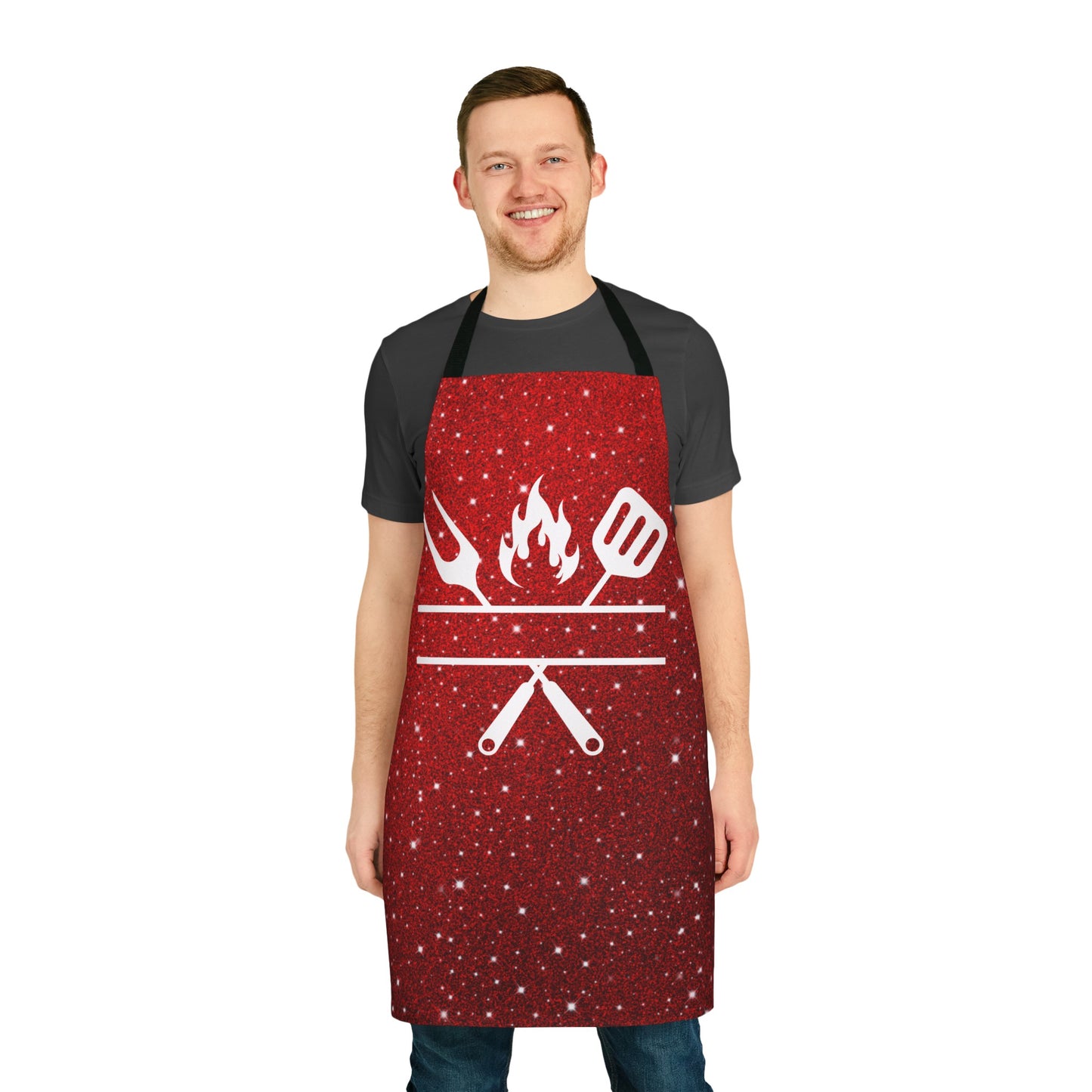 Personalization Red Grill Apron, 5-Color Straps