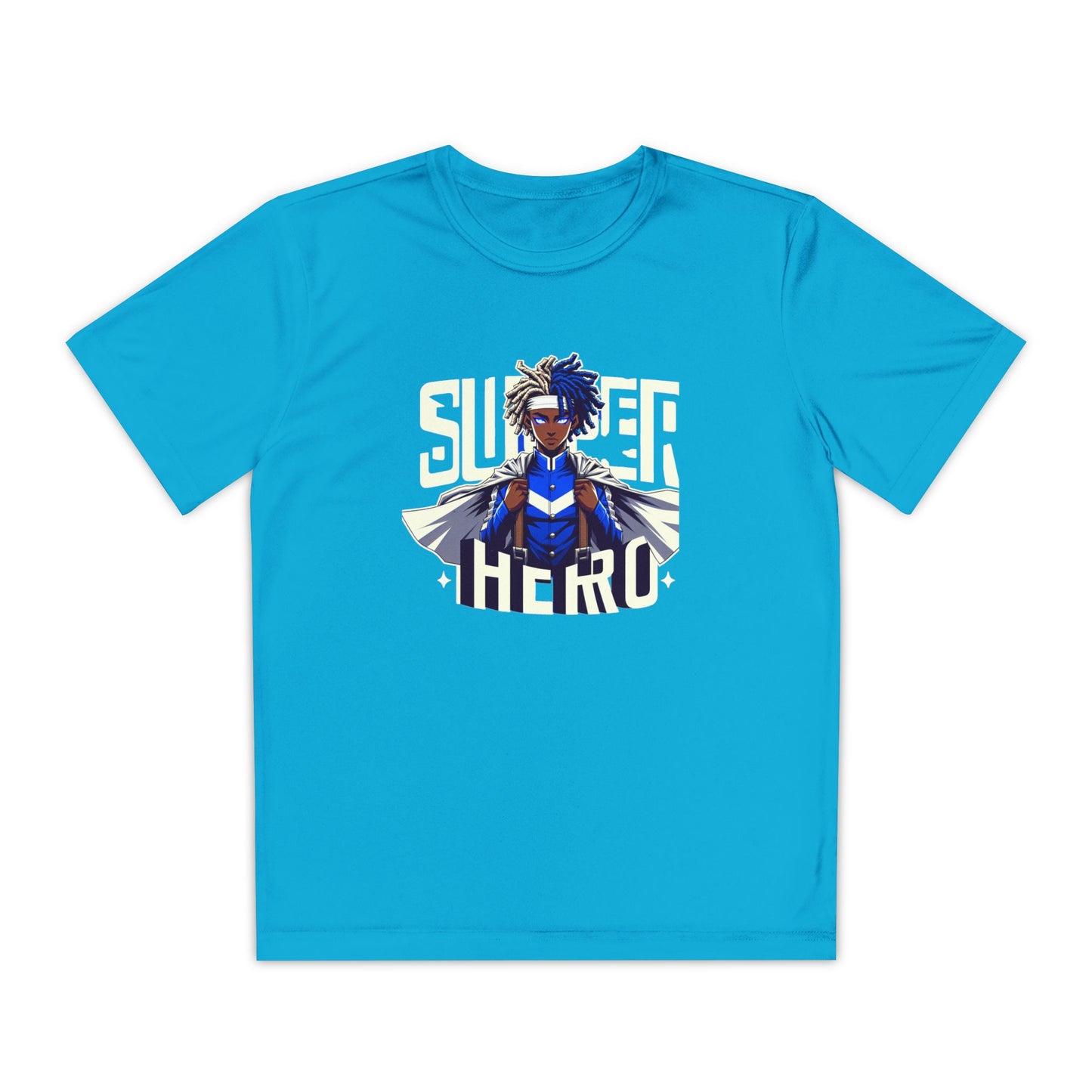 Youth Superhero Competitor Tee, Kid's T-Shirt, Summer Vibes Shirt, Birthday Gift, Superhero Fan Apparel, Fun Summer Outfit