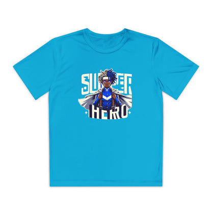 Youth Superhero Competitor Tee, Kid's T-Shirt, Summer Vibes Shirt, Birthday Gift, Superhero Fan Apparel, Fun Summer Outfit