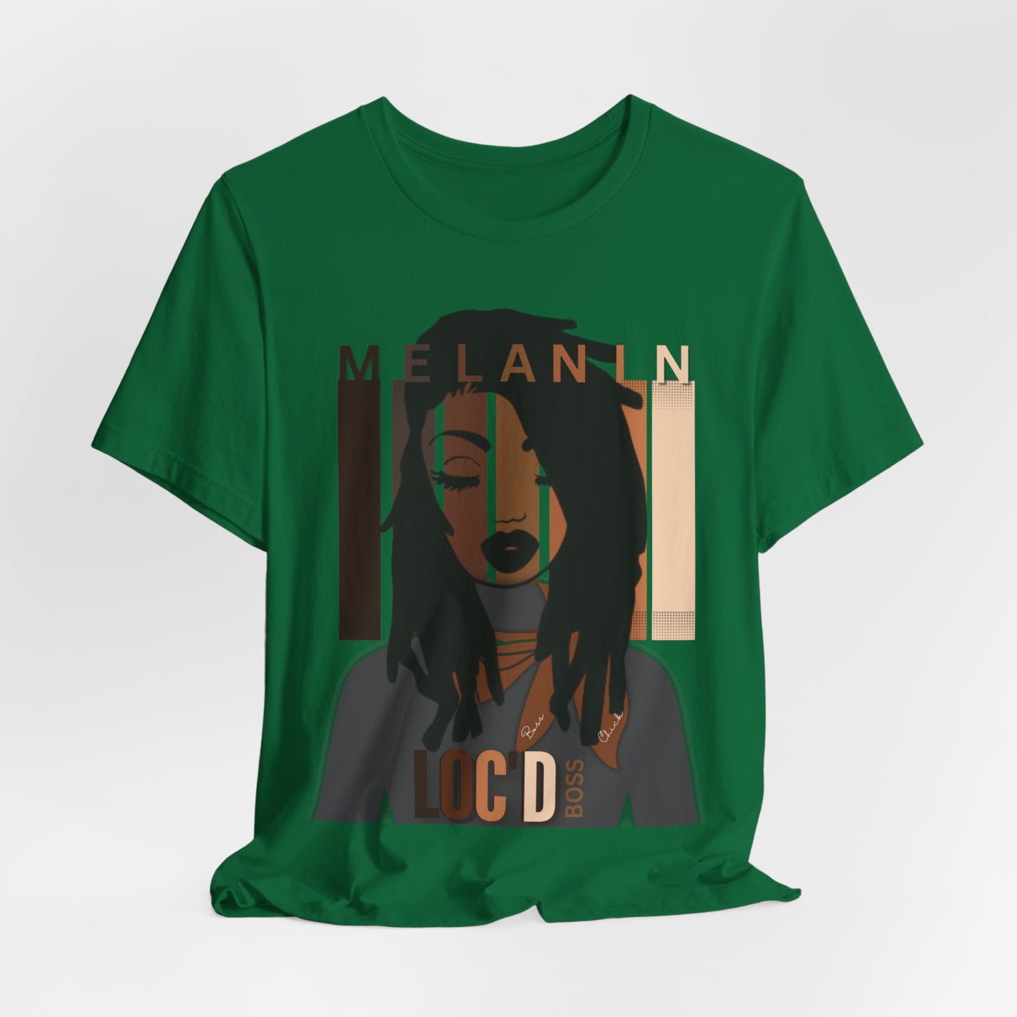 Melanin Loc'd Jersey Short Sleeve Tee