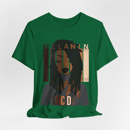 Melanin Loc'd Jersey Short Sleeve Tee