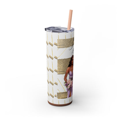"Will you be my Bridesmaid?" Skinny Tumbler with Straw, 20oz
