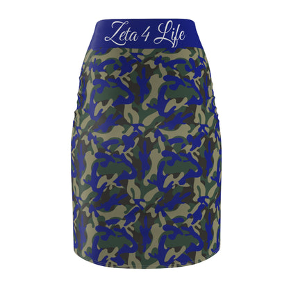 Women's Pencil Skirt, Zeta Army Camo, Desert Storm Event, , Camouflage Skirt