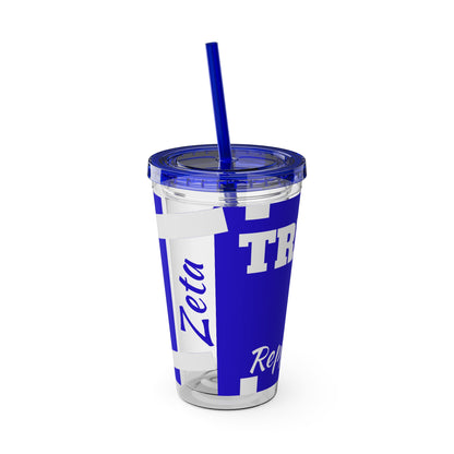 Tre Club Sunsplash Tumbler with Straw, 16oz