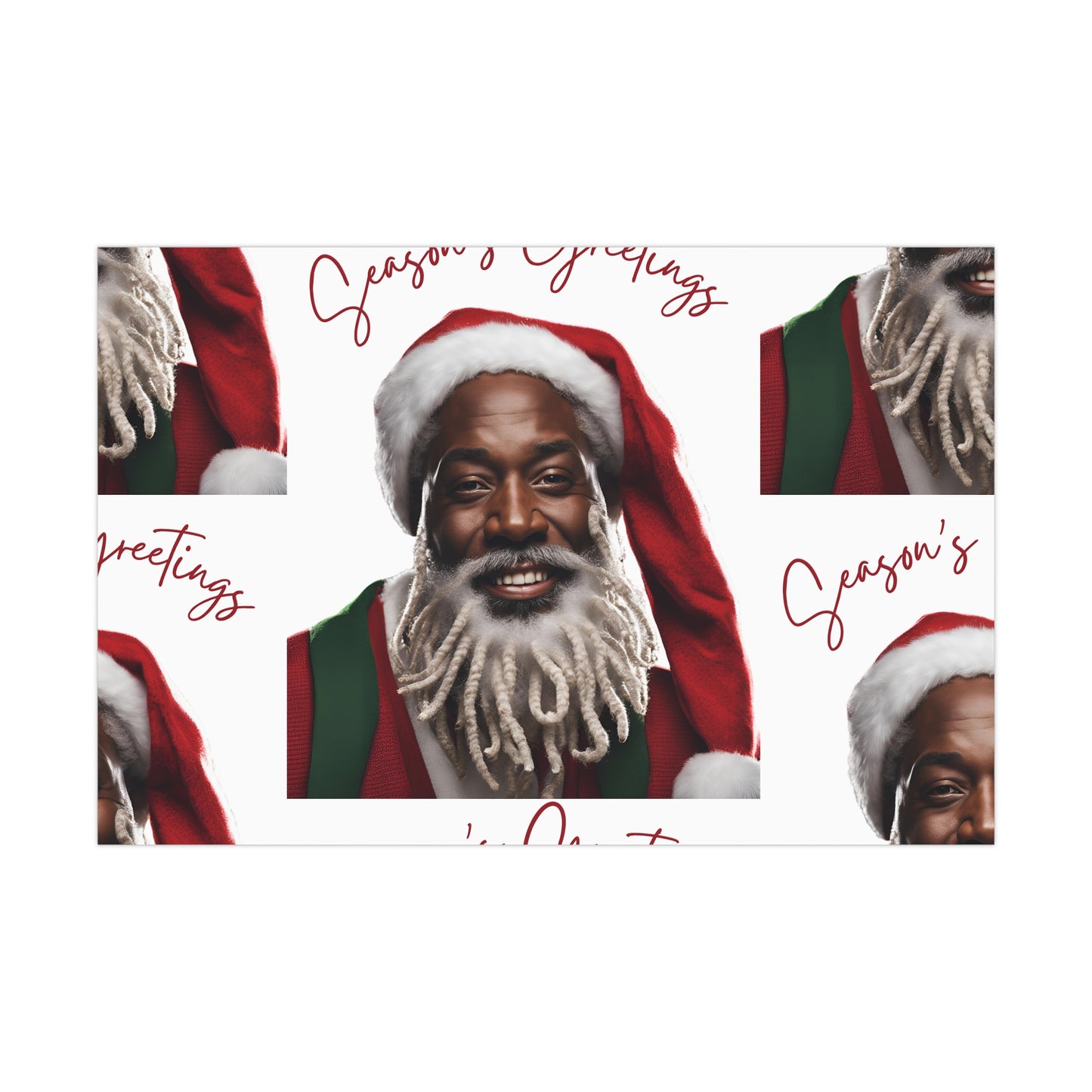 Gift Wrap-African American Inspires Seasons Greetings