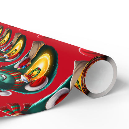 Wrapping Papers, Festive Wizzle Claus Holiday Gift Wrap, Christmas Wrapping Sheets, Winter Magical Gift Wrap, Holiday Cheer