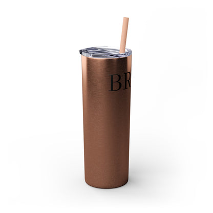 Bride Crew Skinny Tumbler with Straw, 20oz