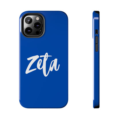 Phone Case - Zeta 1920 Sorority White & Royal Blue