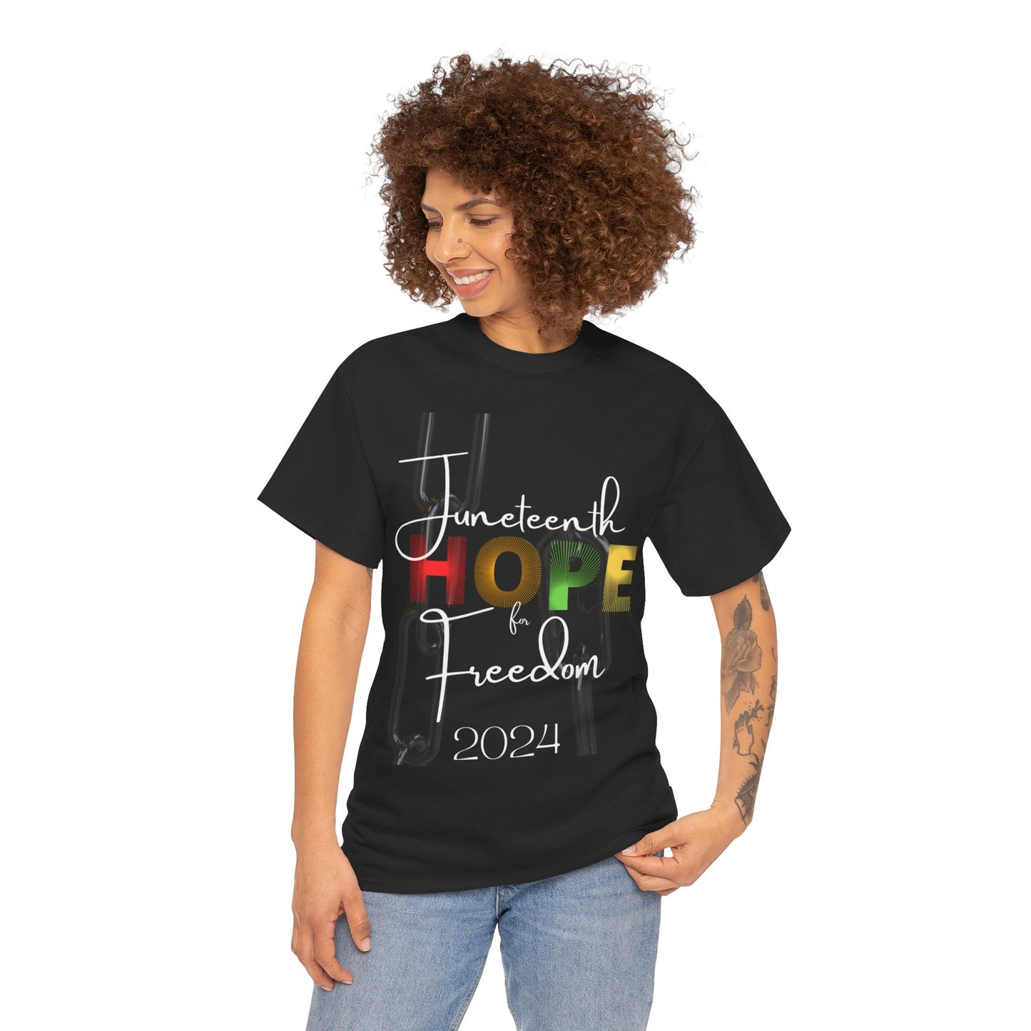 Juneteenth Hope & Freedom Unisex Heavy Cotton Tee