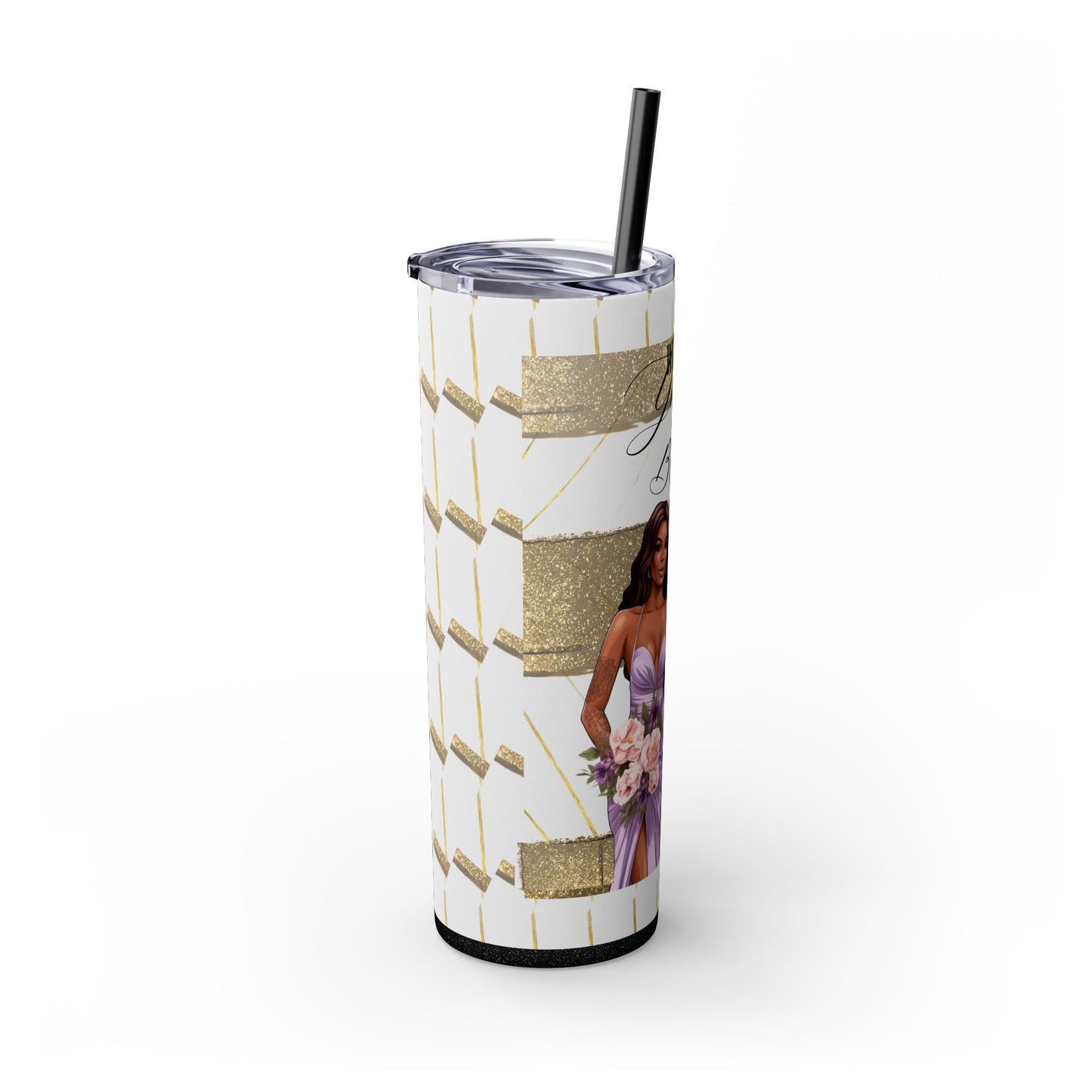 "Will you be my Bridesmaid?" Skinny Tumbler with Straw, 20oz