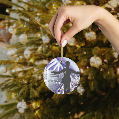 Glass Ornaments, Artist formerly know as prince, purple, Christmas Decoration, Holiday Ornament, Music Lover Gift, Unique