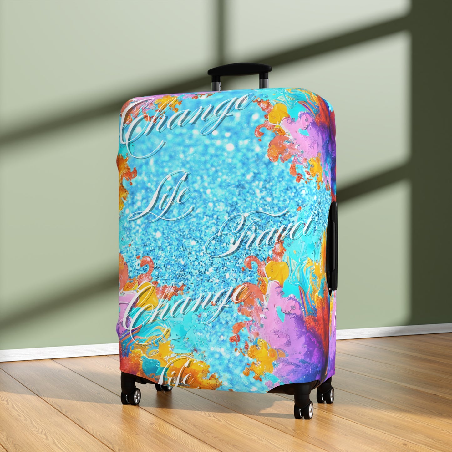 Life Travel Change Luggage Cover