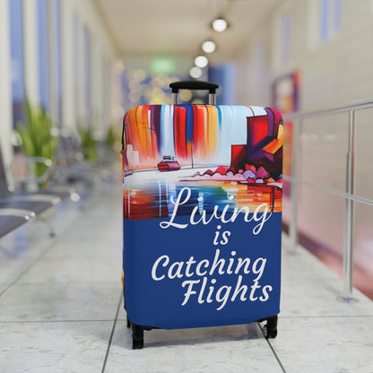 Living Is Catching Flights Luggage Cover