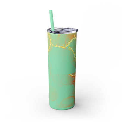 Fire  Skinny Tumbler with Straw, 20oz Model# 051701