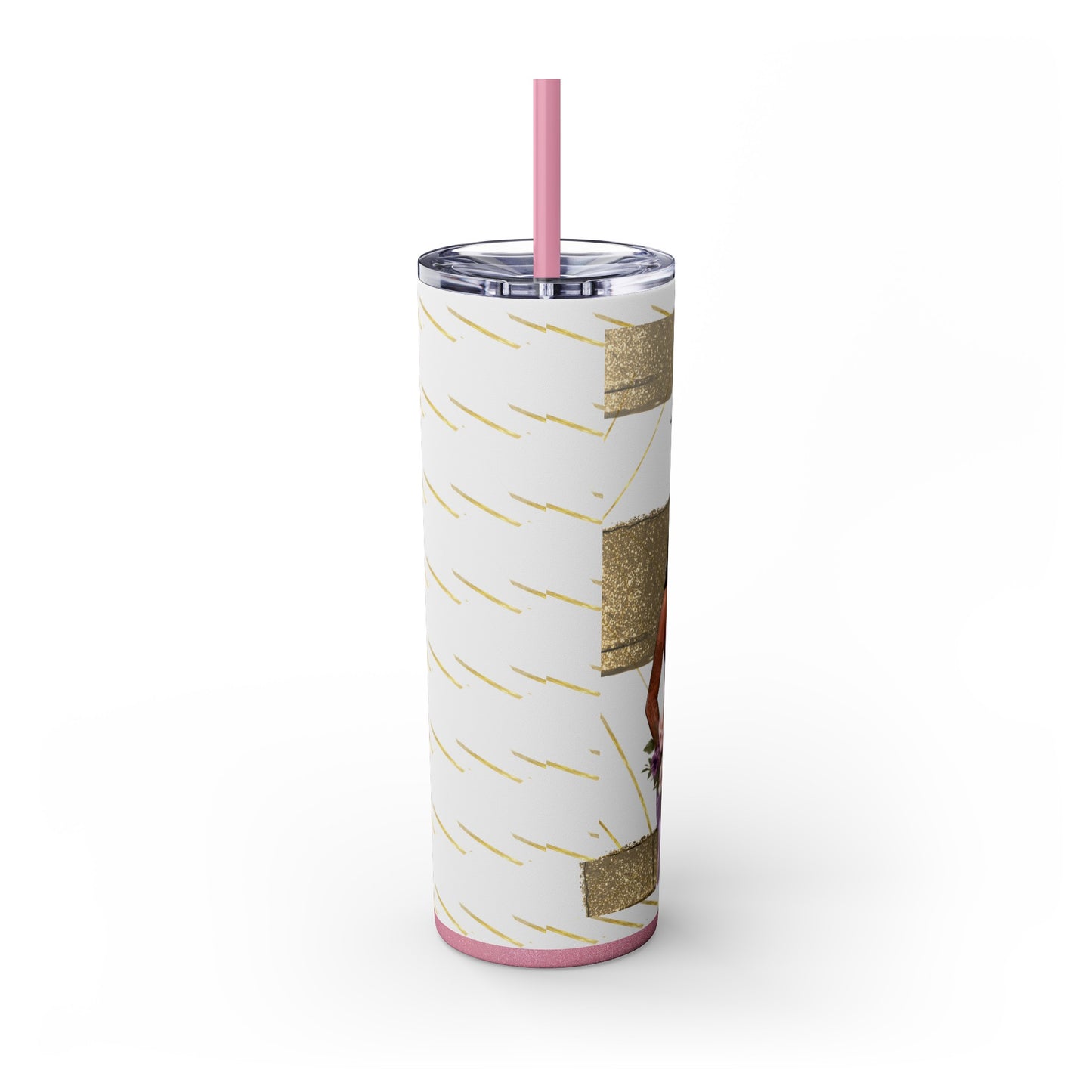 Customizable "Will you be my Bridesmaid?" Skinny Tumbler with Straw, 20oz
