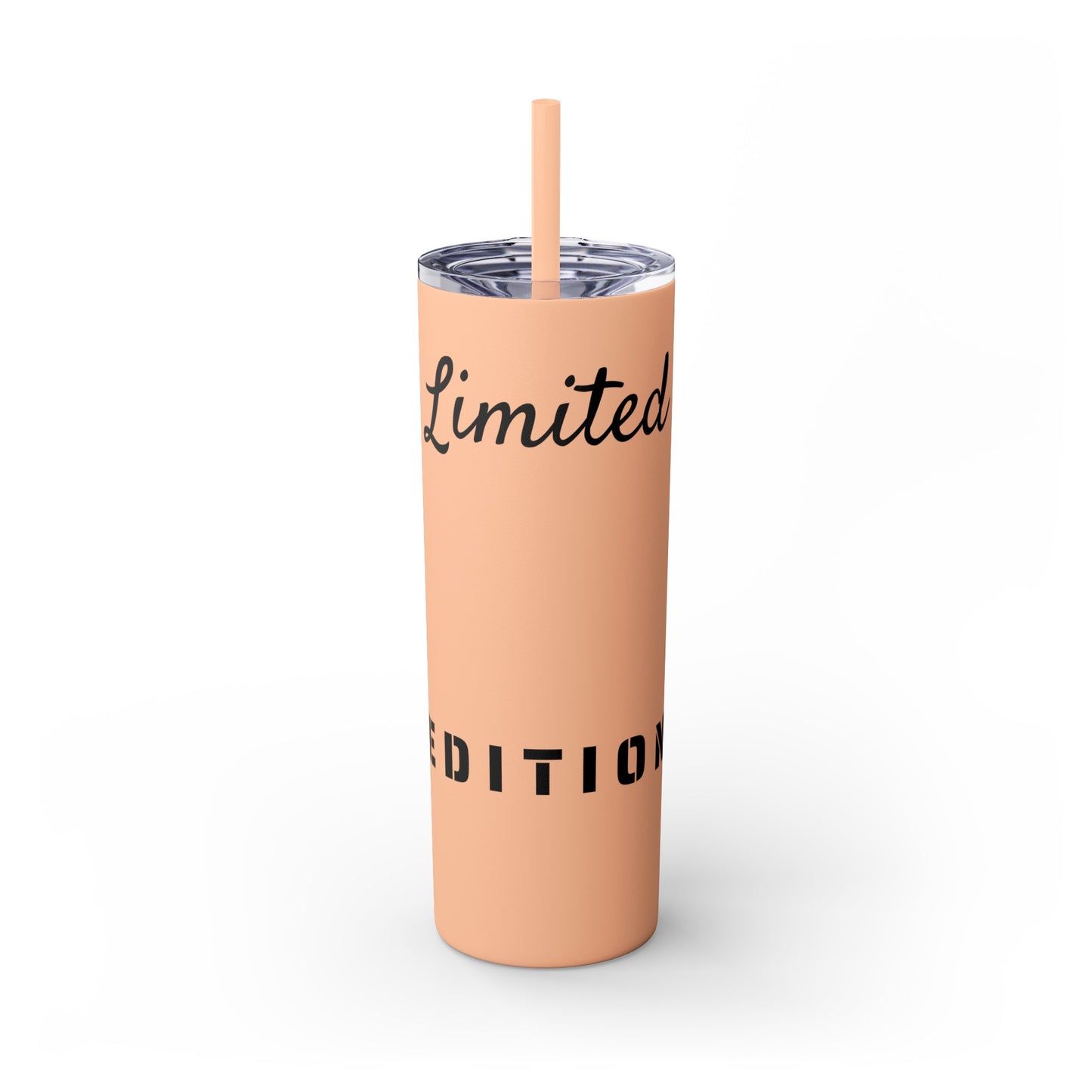 Limited Edition Customizable Skinny Tumbler with Straw, 20oz