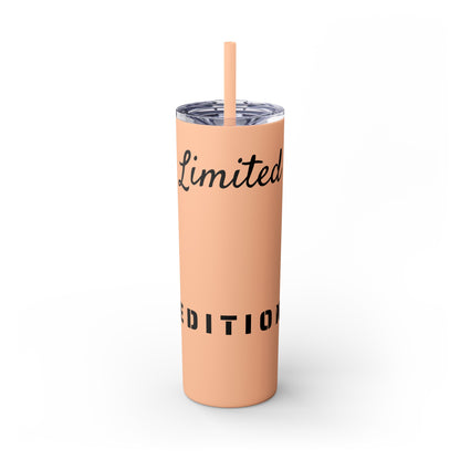 Limited Edition Customizable Skinny Tumbler with Straw, 20oz