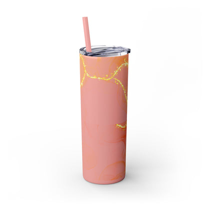 Fire  Skinny Tumbler with Straw, 20oz Model# 051701