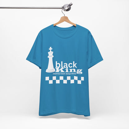 Black King Chess Tee - Unisex Jersey Short Sleeve