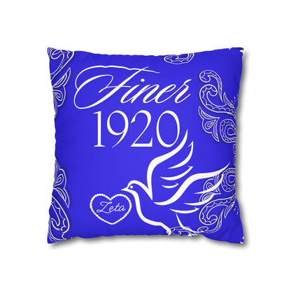 Scholarship 1920 Faux Suede Square Pillowcase