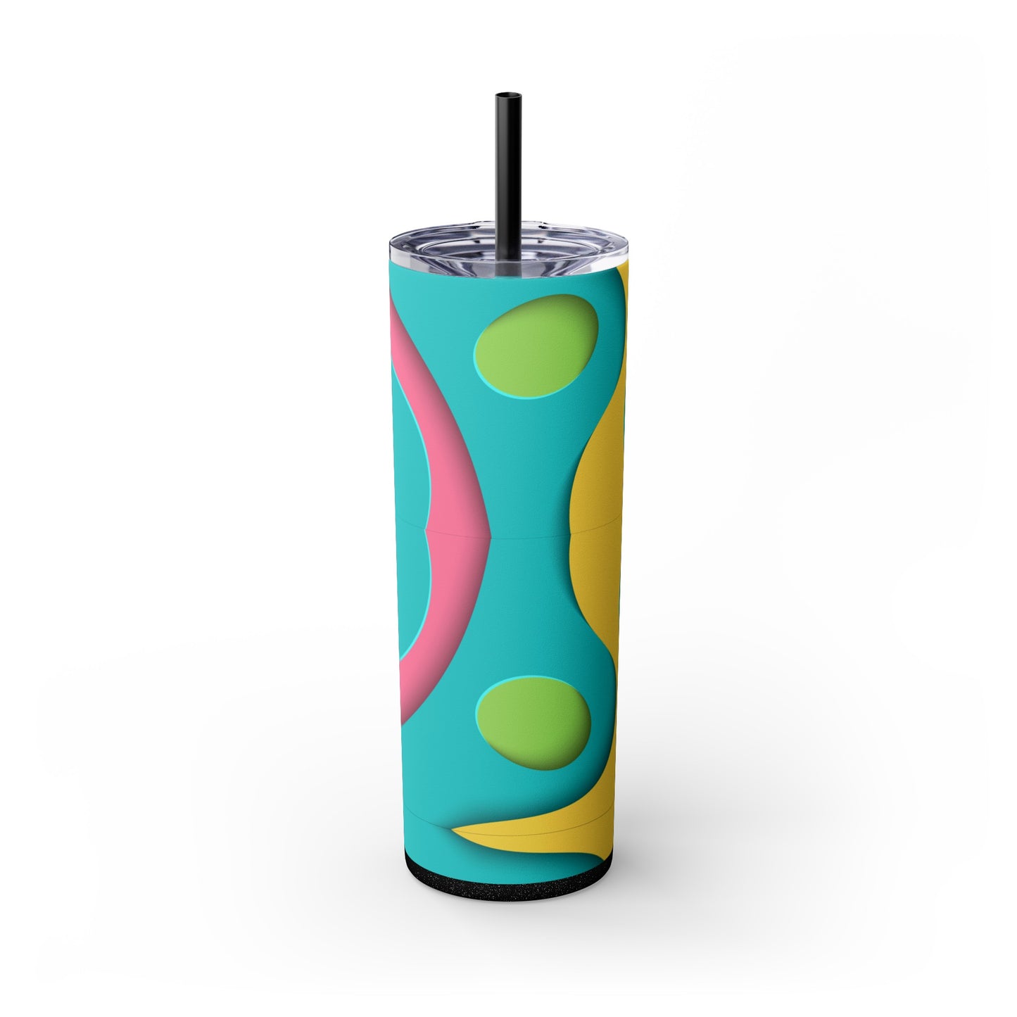 Cotton Candy Skinny Tumbler with Straw, 20oz