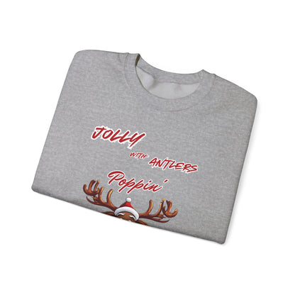 Christmas Antlers Crewneck Sweatshirt
