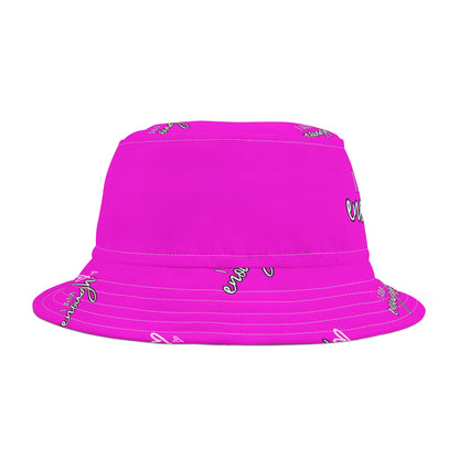 Bucket Hat - I Am Enough Hot Pink Design