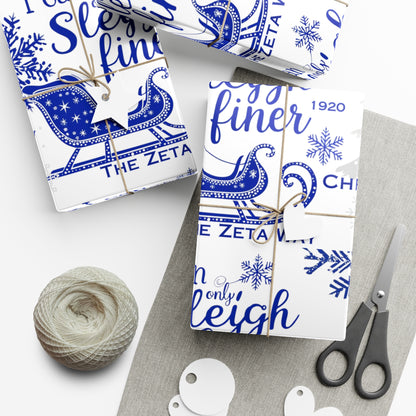 Gift Wrap Papers- Sleigh Finer
