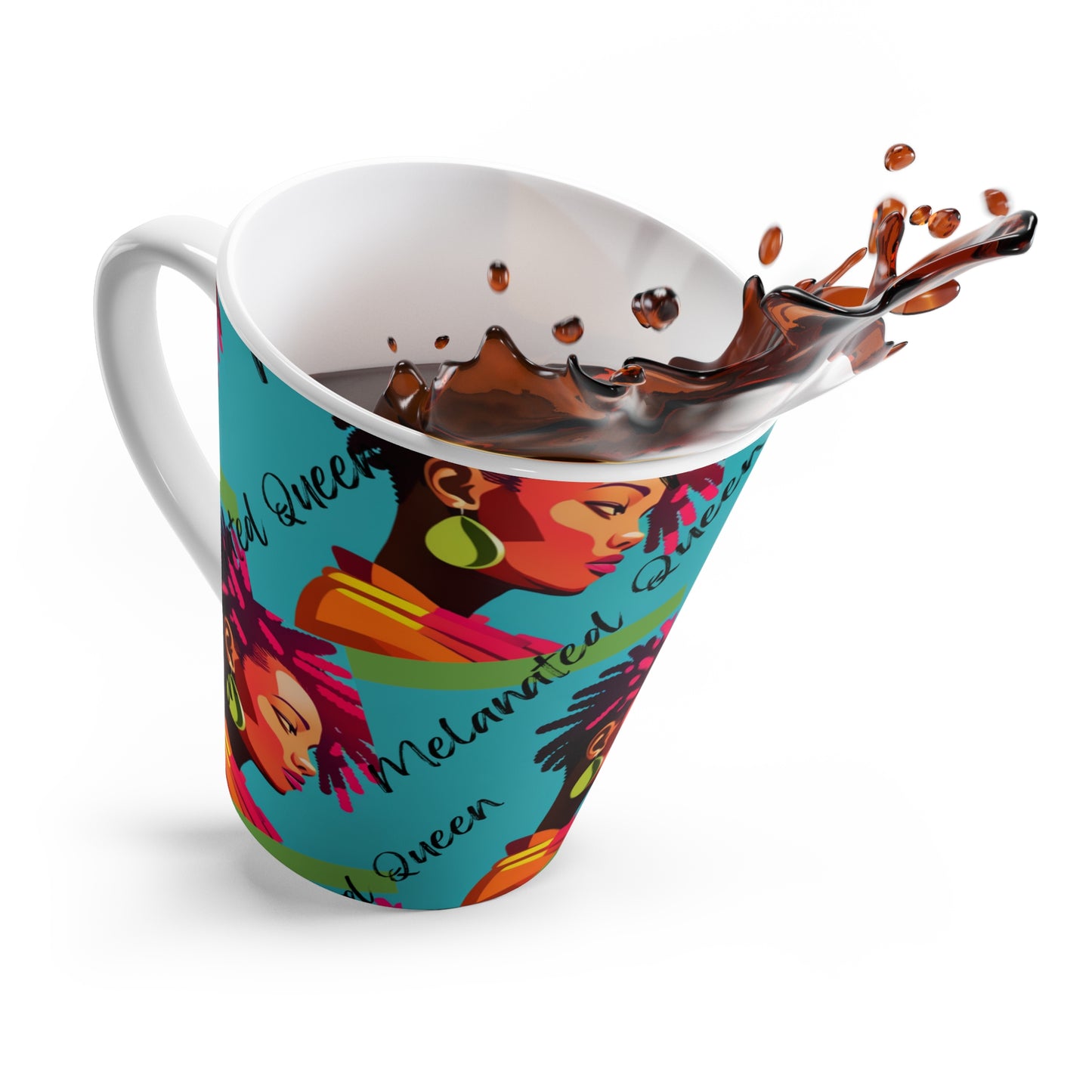 Melanated Queen Latte' Mug