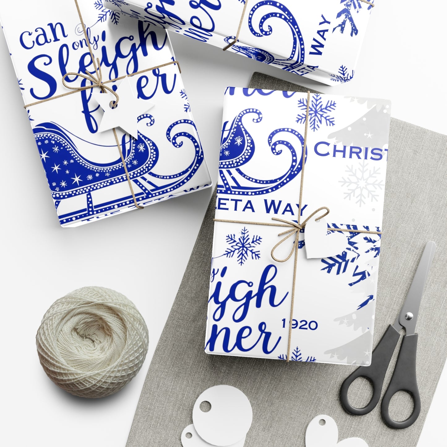 Gift Wrap Papers- Sleigh Finer