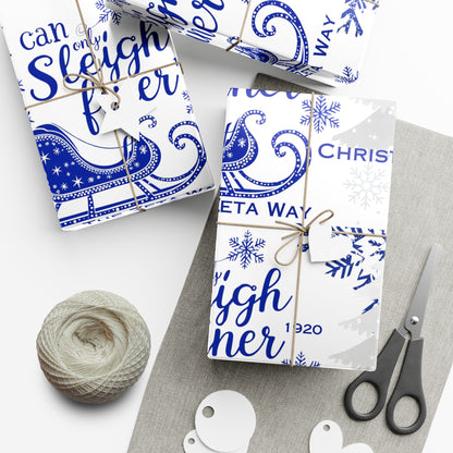 Gift Wrap Papers- Sleigh Finer