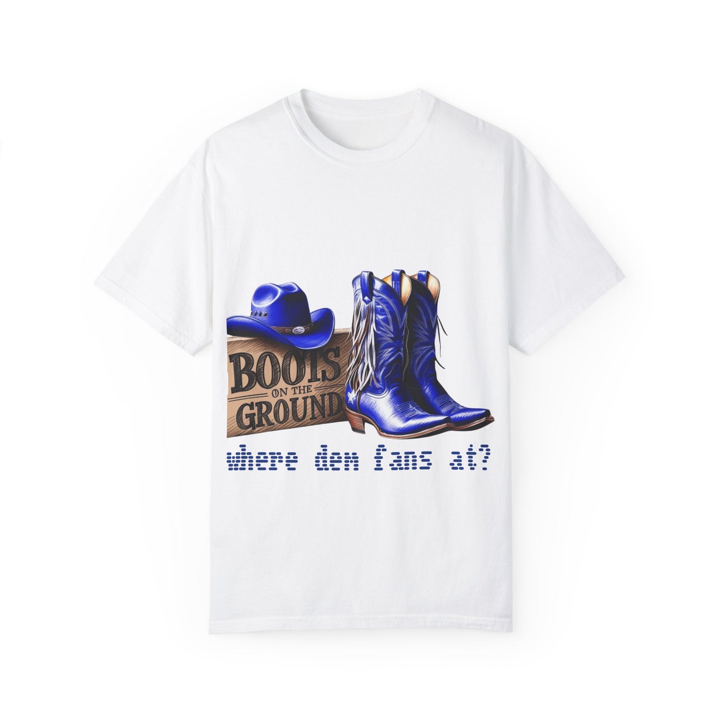 Western Cowgirl T-shirt Boots on The Ground