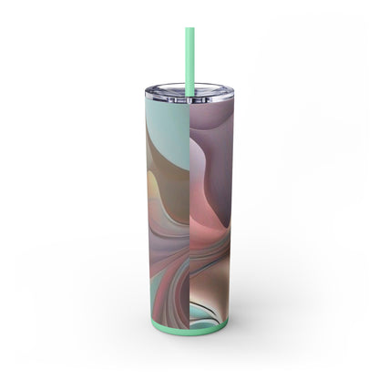 Teal We Meet Again Skinny Tumbler with Straw, 20oz