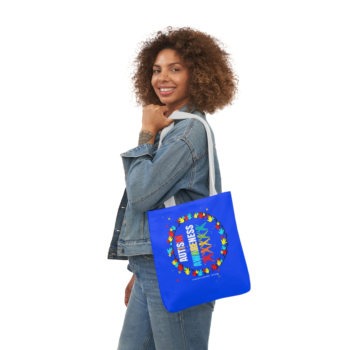 Autism Awareness Canvas Tote Bag,
