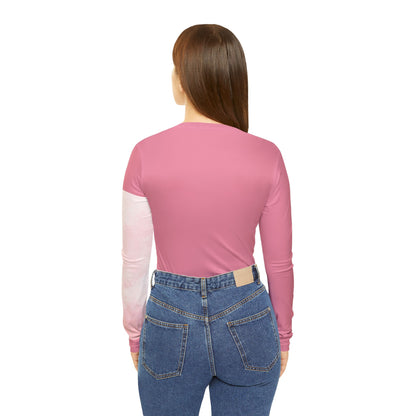 RN Women's Long Sleeve V-neck Shirt (AOP)