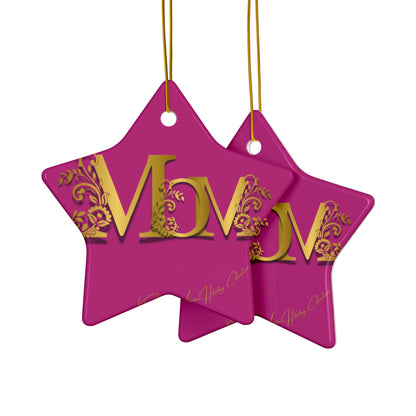 Mom Ceramic Ornaments, 2-Side Print, (1pc, 3pcs, 5pcs, 10pcs)
