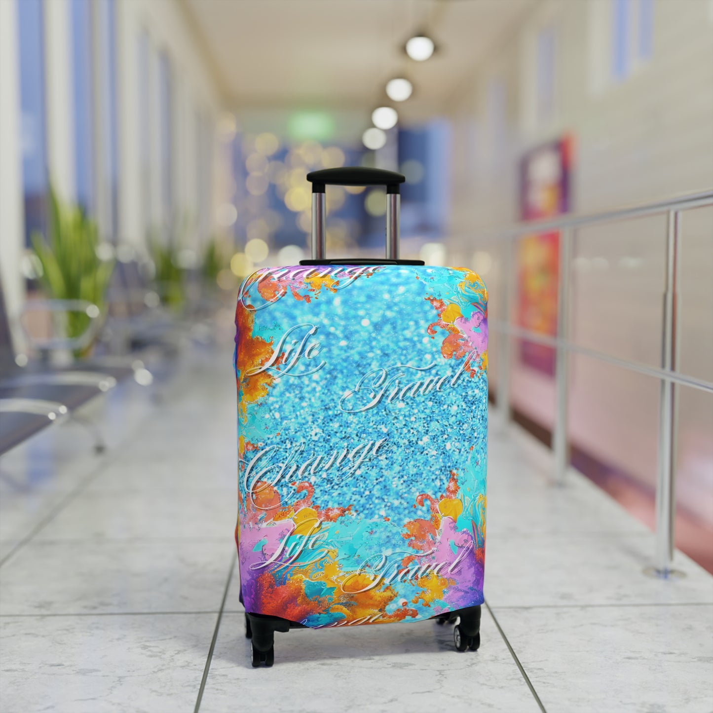 Life Travel Change Luggage Cover