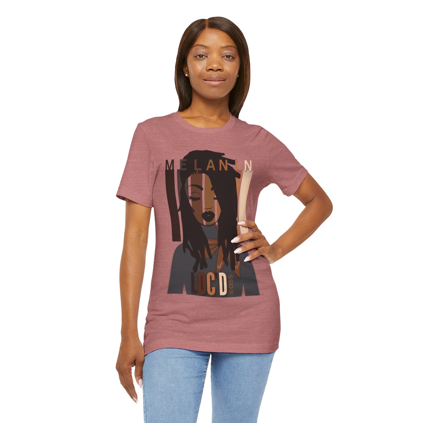 Melanin Loc'd Jersey Short Sleeve Tee