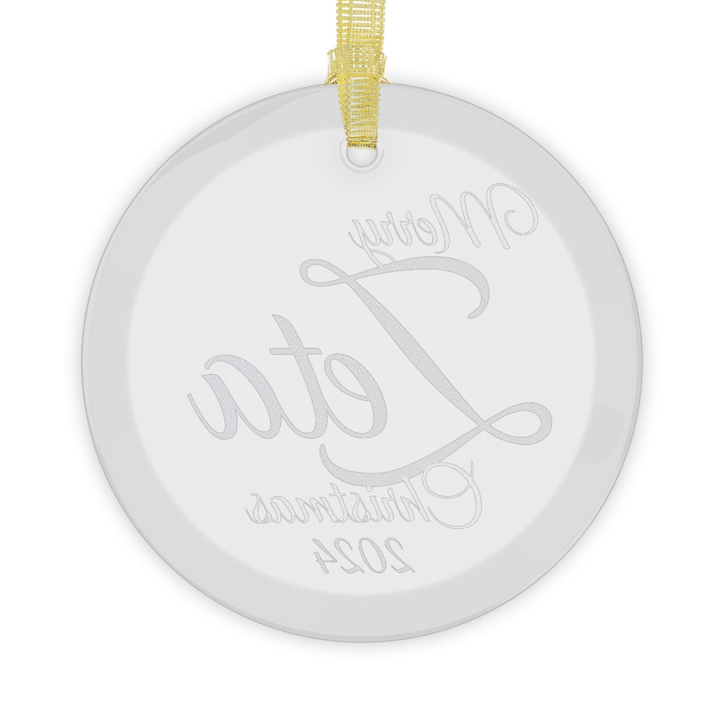 Glass Ornaments Merry Zeta Christmas 2024 Royal Blue and White Sorority Inspired Ornament