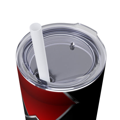 DANGER Skinny Tumbler with Straw, 20oz