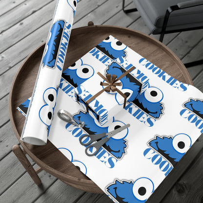 Gift Wrap Papers-Cookie Monster Inspired