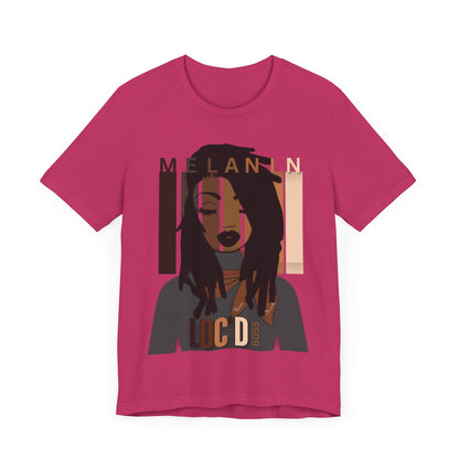 Melanin Loc'd Jersey Short Sleeve Tee