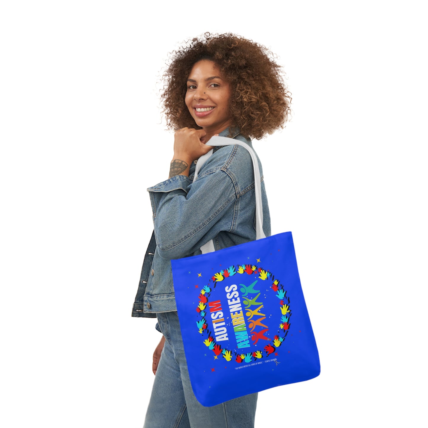 Autism Awareness Canvas Tote Bag,